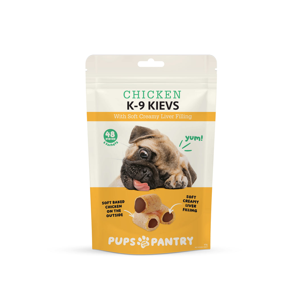 Pups in the Pantry K-9 Kievs 48 pieces in 6 sachets x 12