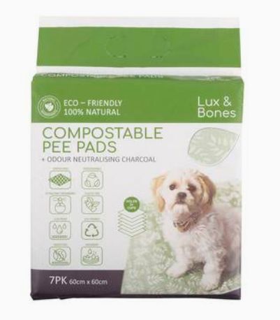 Lux & Bones - Compostable Pee Pads 7 Pack