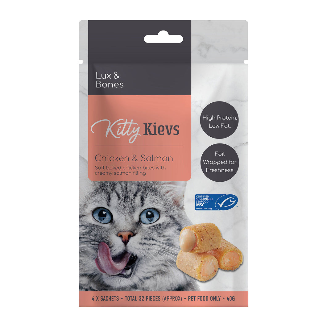 Lux & Bones -  Kitty Kievs Chicken & Salmon - 40g