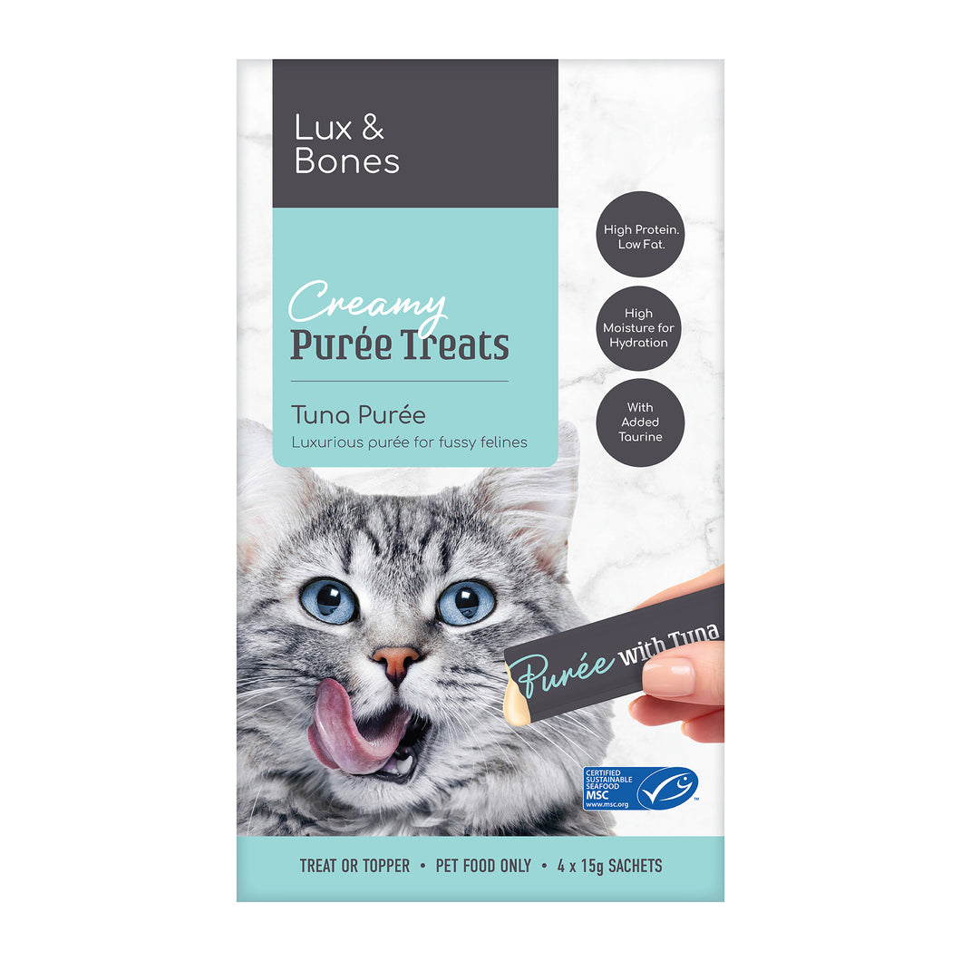 Lux & Bones -  Creamy Tuna Puree 4 x 15g sachets