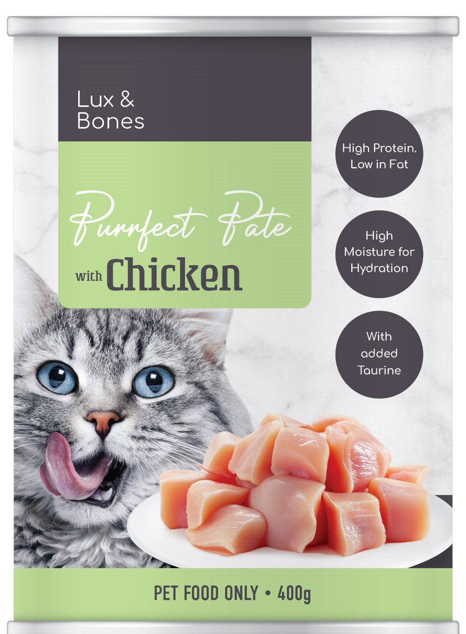 Lux & Bones - Purfect Pate Chicken 400g x 24