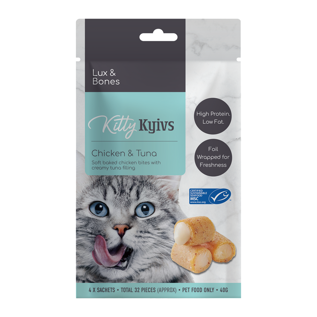 Lux & Bones -  Kitty Kyivs Chicken & Tuna - 40g