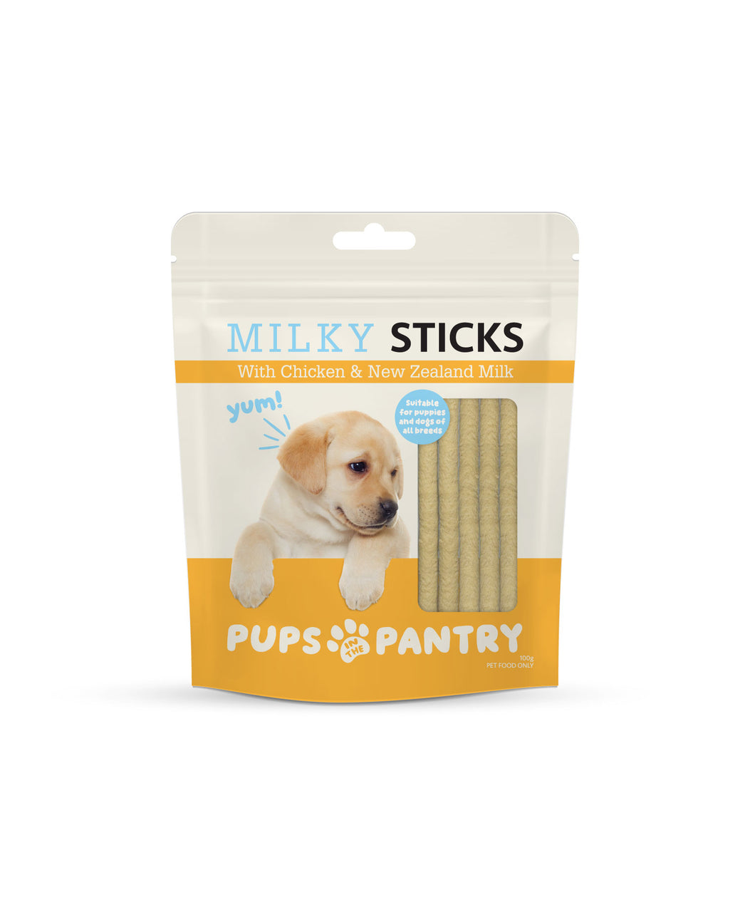 Pups in the Pantry Milky Sticks 100g x 8