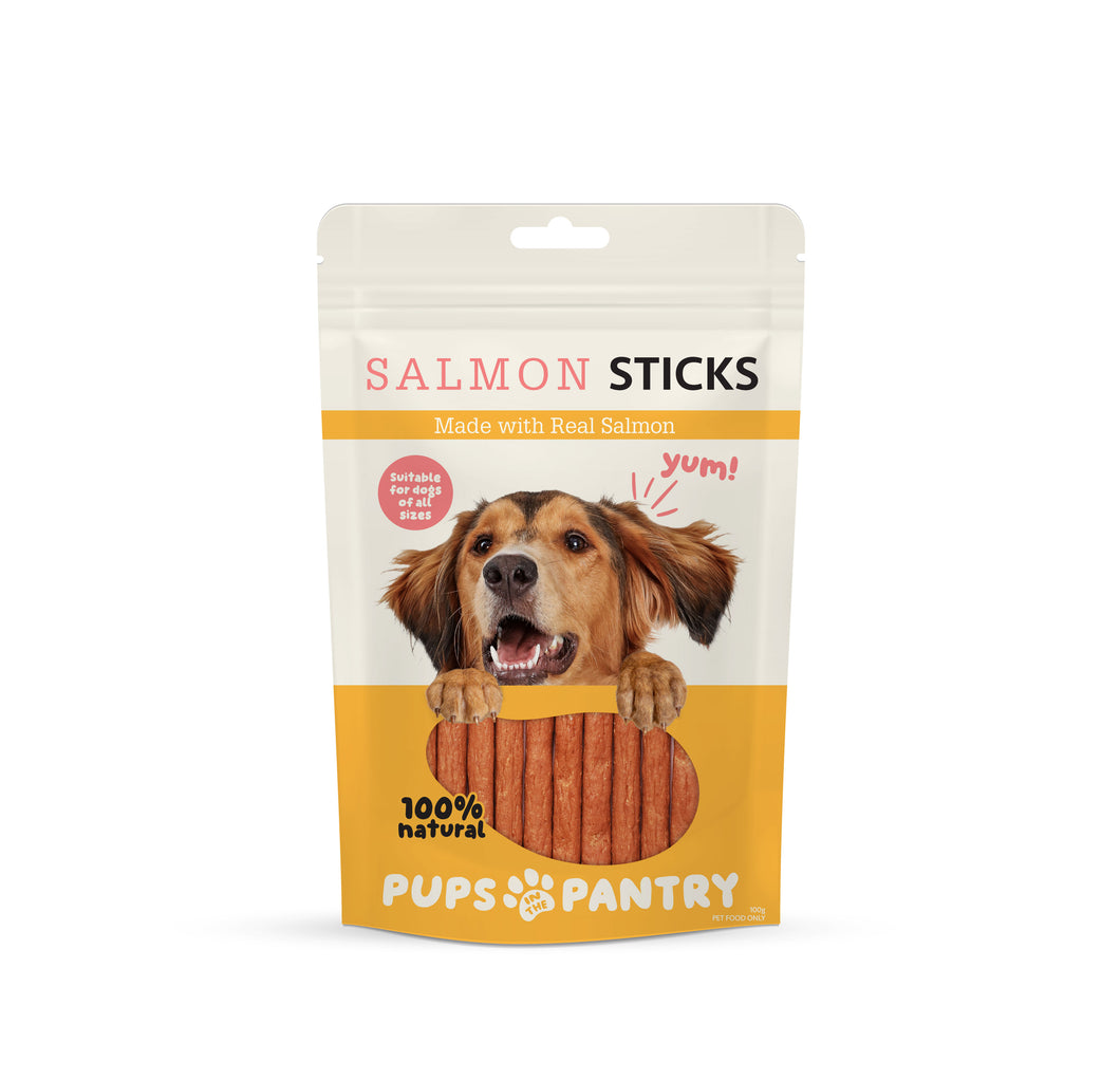 Pups in the Pantry Salmon Sticks 100g