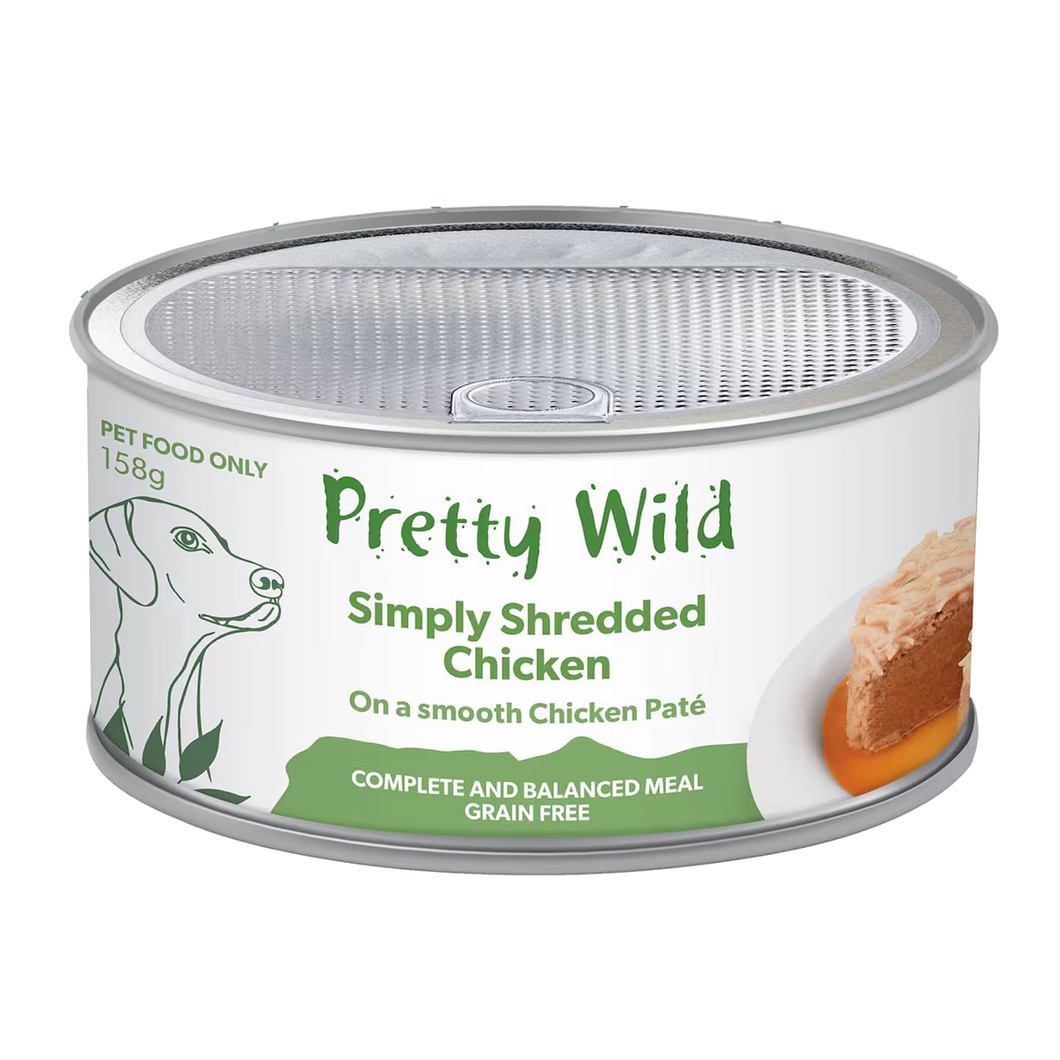 Pretty Wild - Pate with Chicken Shreds 158g x 16