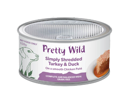 Pretty Wild - Pate with Duck & Turkey Shreds 158g x 16