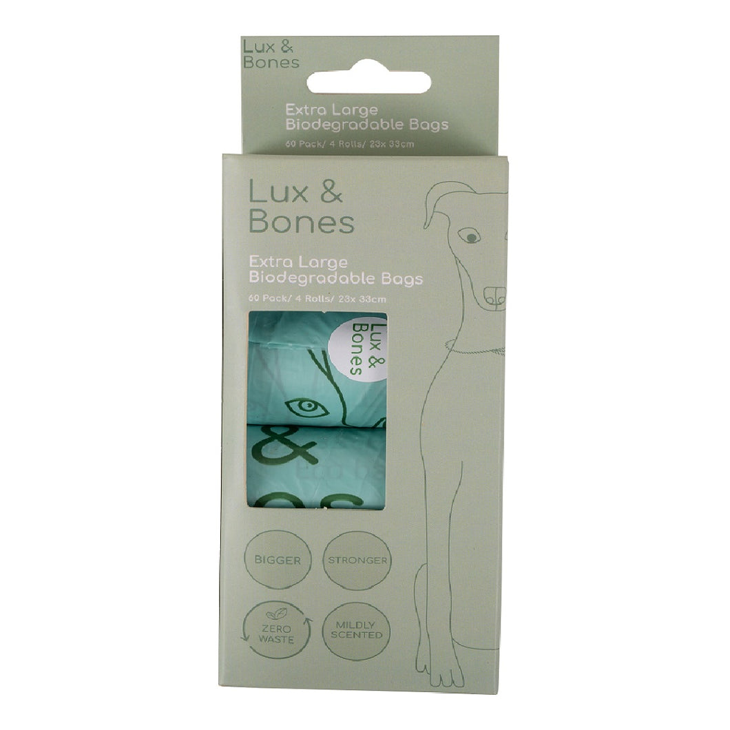 Lux & Bones Eco Poo Bag Refills - 60pk